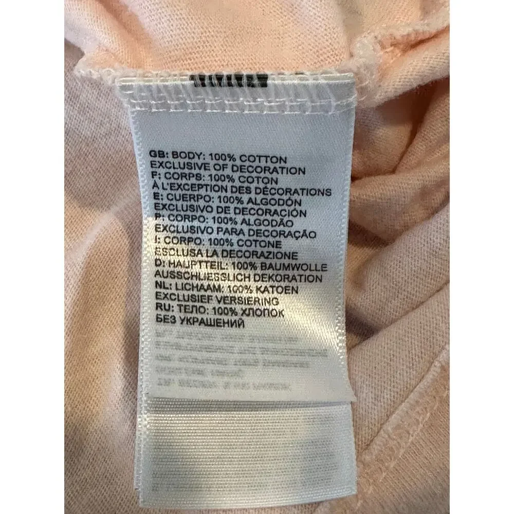 The North Face Men's Pink SS T-Shirt Graphic Logo Size Small Made in El Salvador